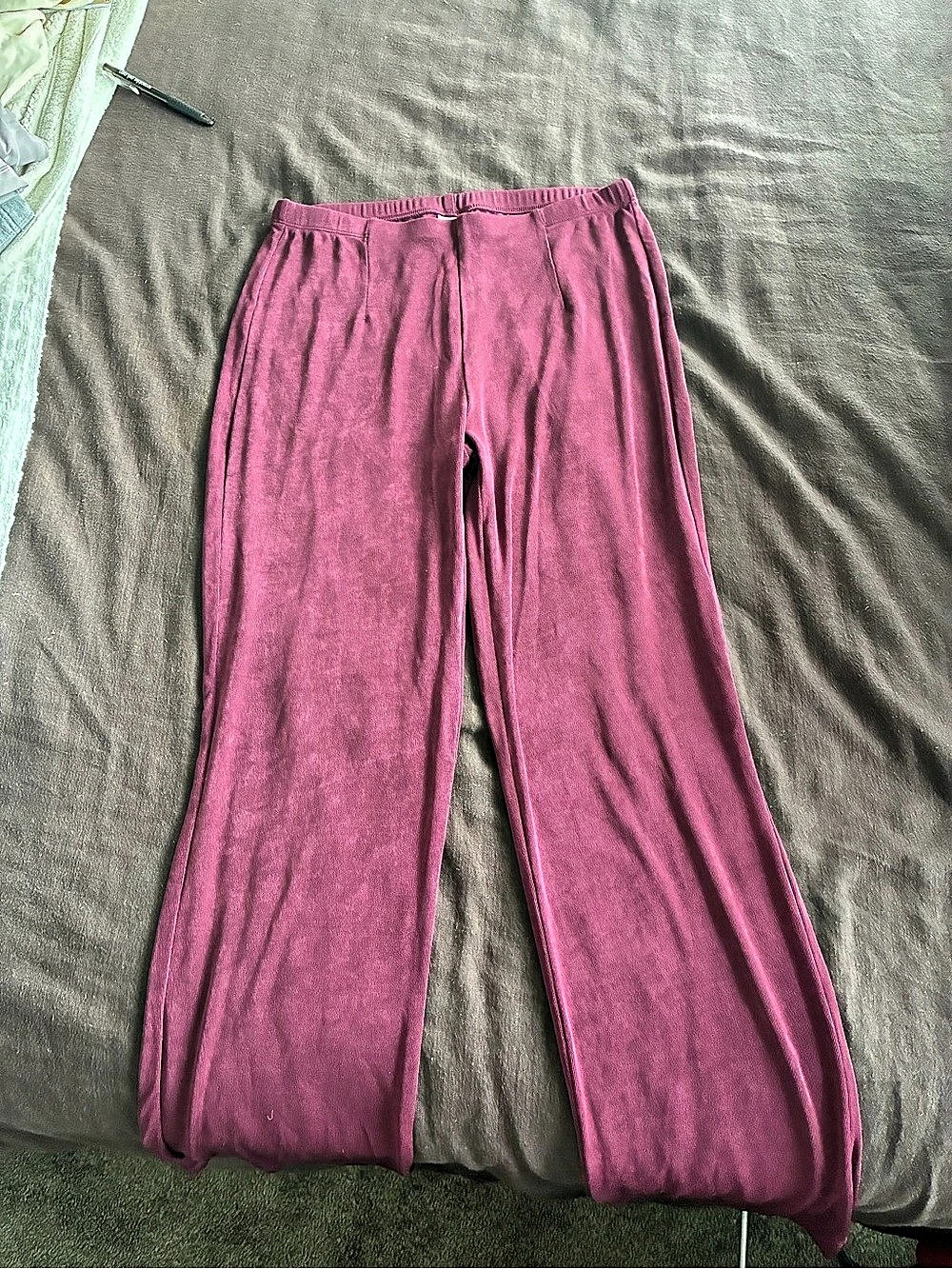Chico's Travelers Collection Pull-On Pants Wide Leg Pants Pink Size 1.5